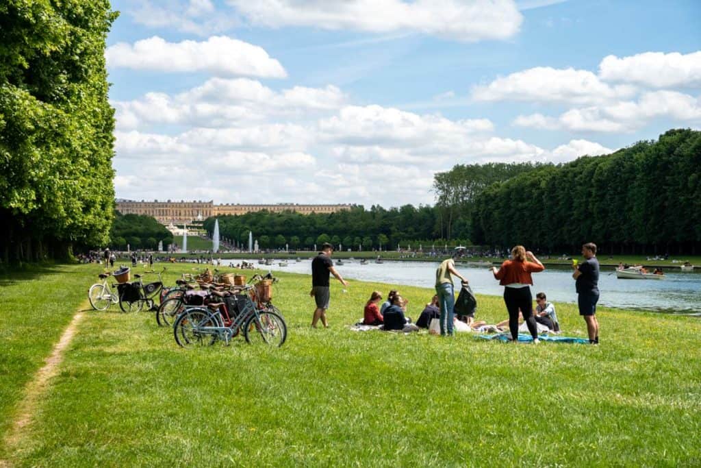 Bikes along the Grand Canal at Versailles