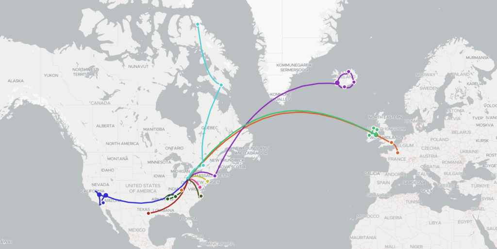 2022 travel map