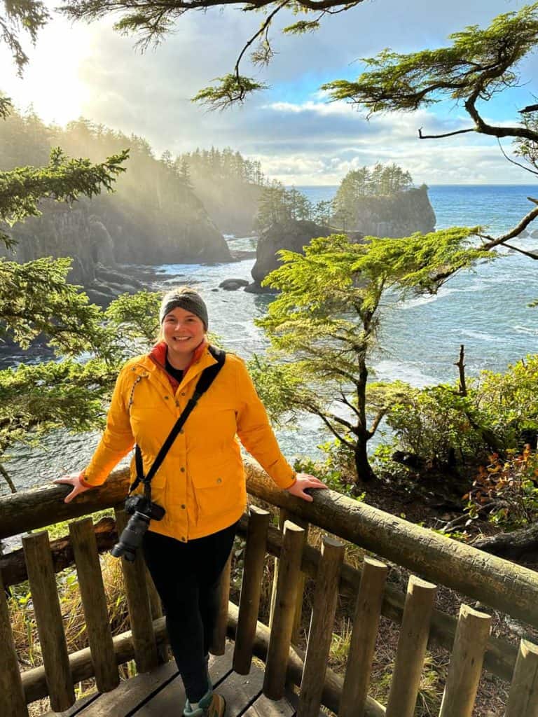 Amanda at Cape Flattery