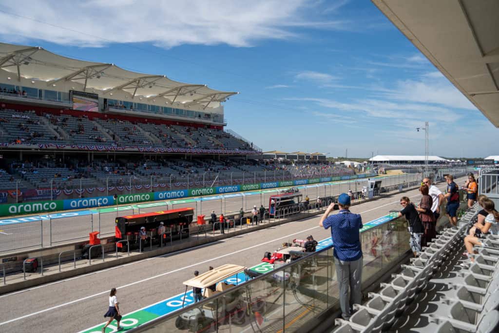 Paddock Club views at COTA