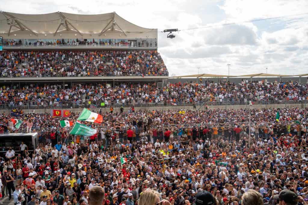 Track invasion at COTA during the 2022 F1 USGP