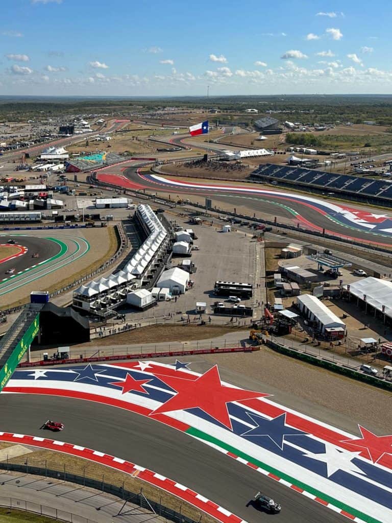 COTA track from above