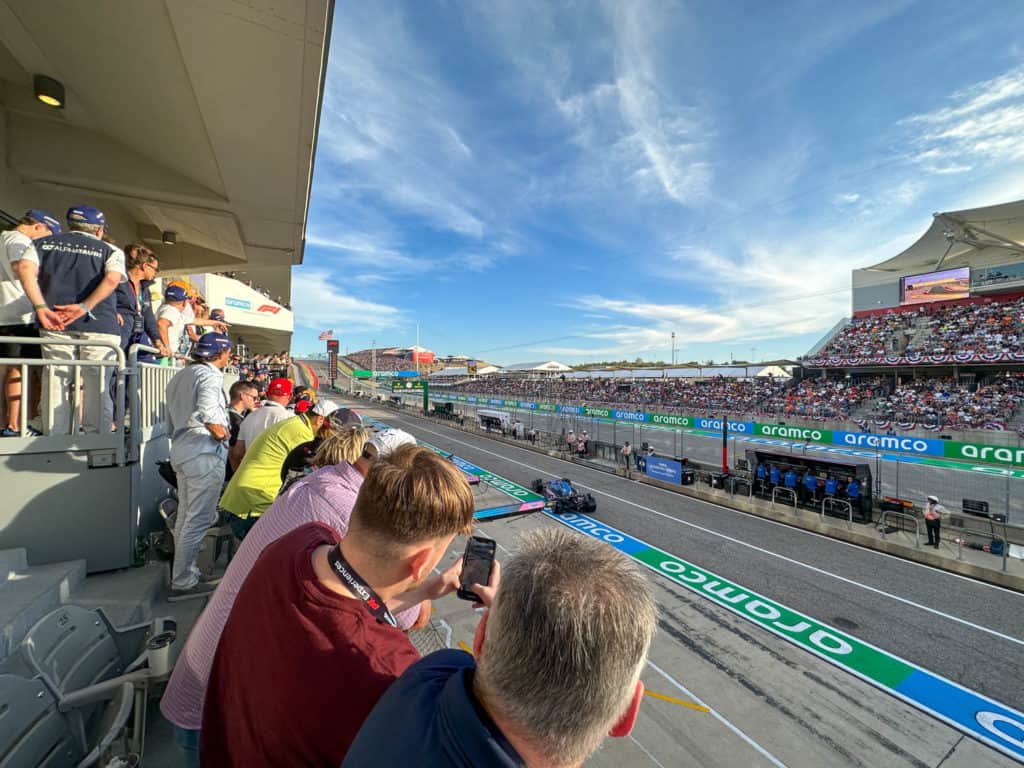 Pit lane views at COTA