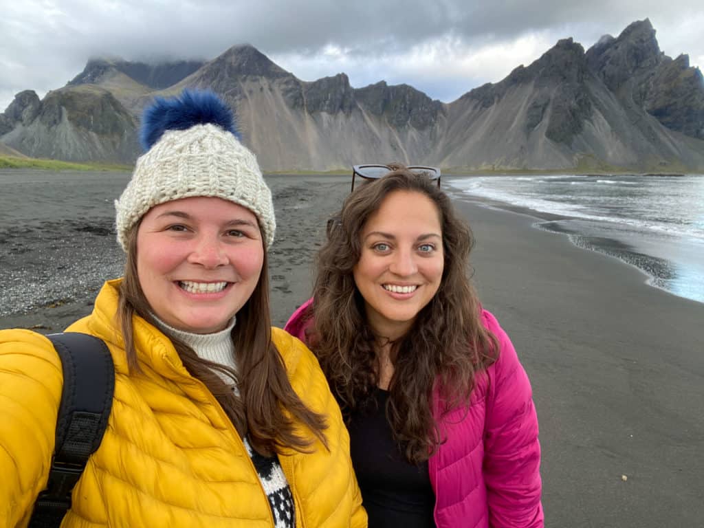 Amanda at Kate at Stokksnes