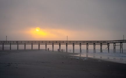 Ocean Isle Beach sunrise at the pier