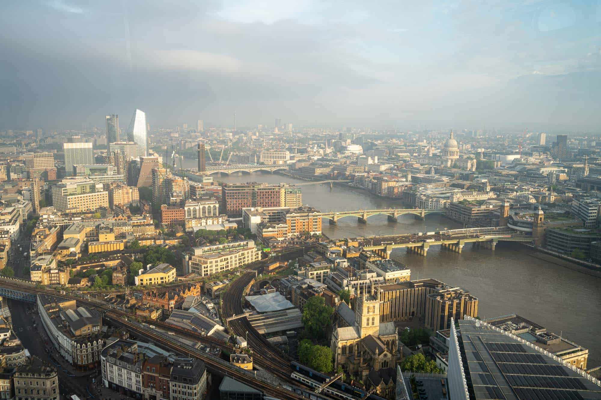 View from Shangri-La The Shard room