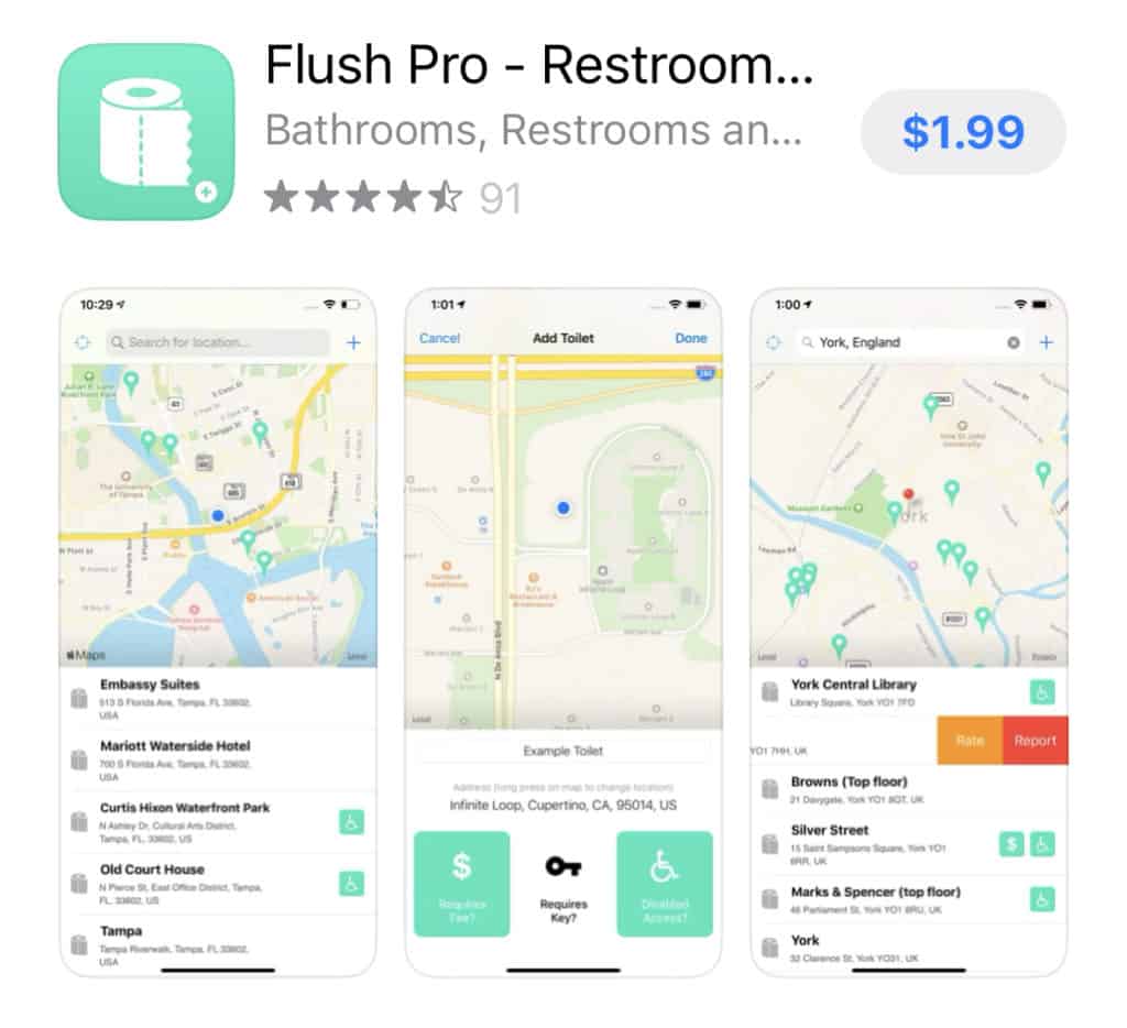 Flush app screenshot
