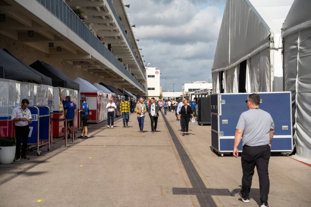 F1 paddock in Austin