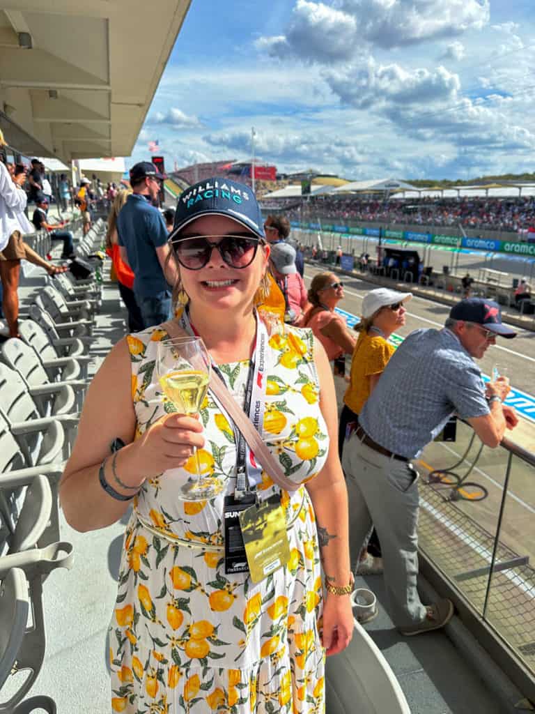 Amanda at the F1 USGP in 2022