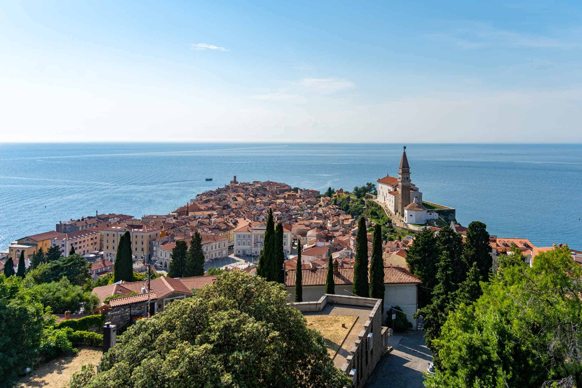 Piran from above | How to visit Piran | Things to do in Piran