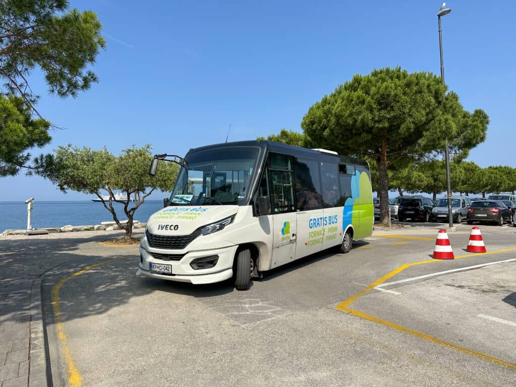 Piran free parking shuttle