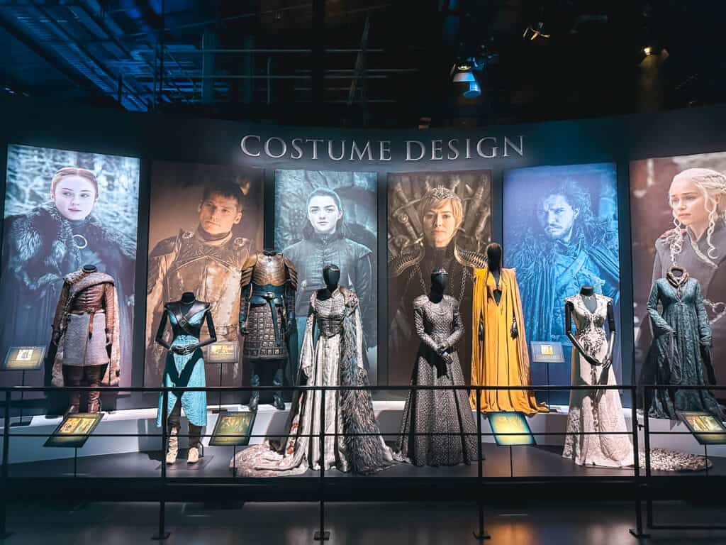 Costumes at Game of Thrones Studio Tour