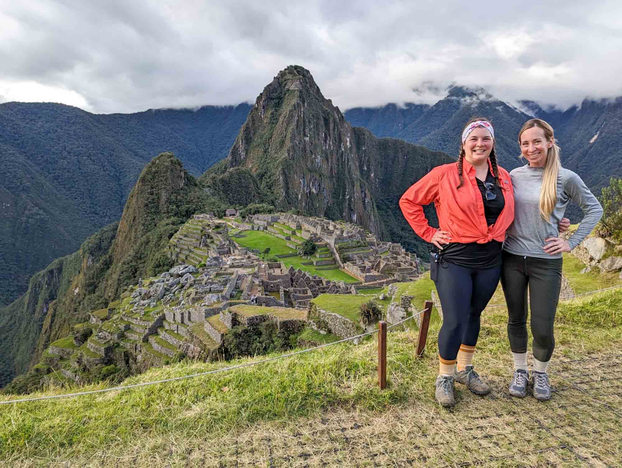 Amanda and Ashley at Machu Picchu