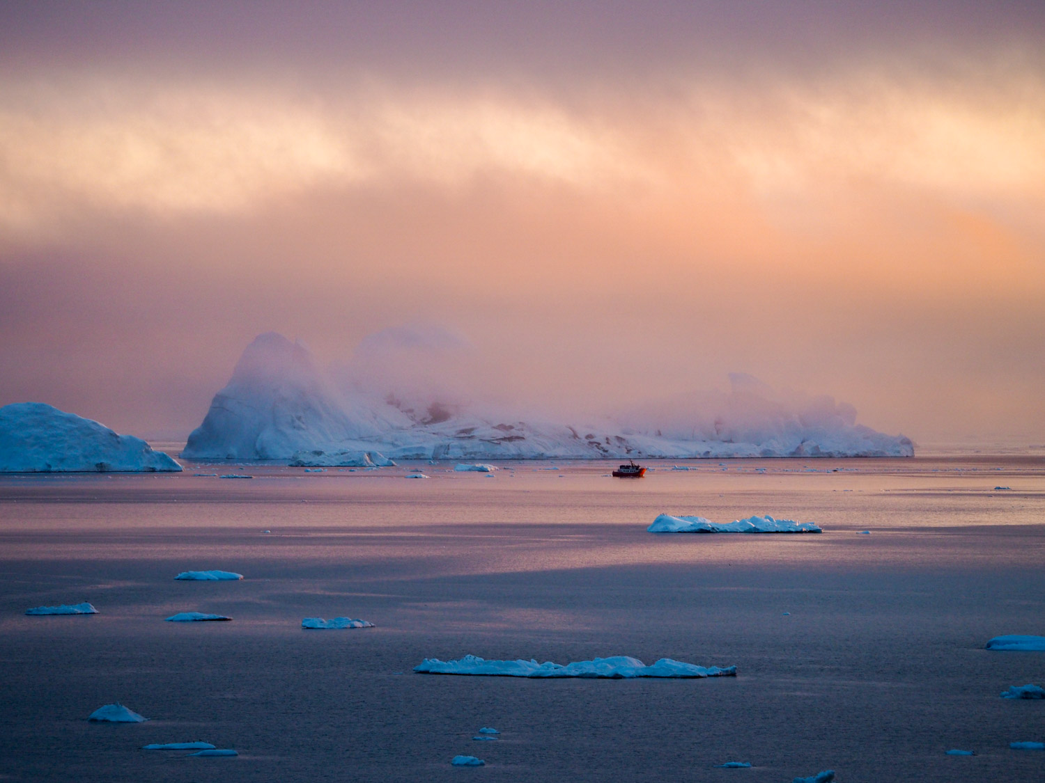 Feature image Sunset in Greenland