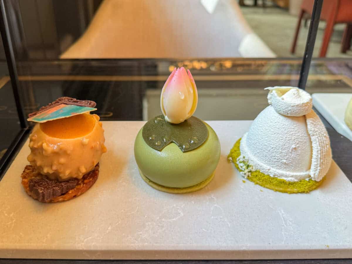Monet-themed afternoon tea pastries