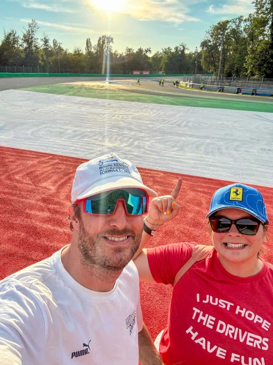 Elliot and Amanda at Monza