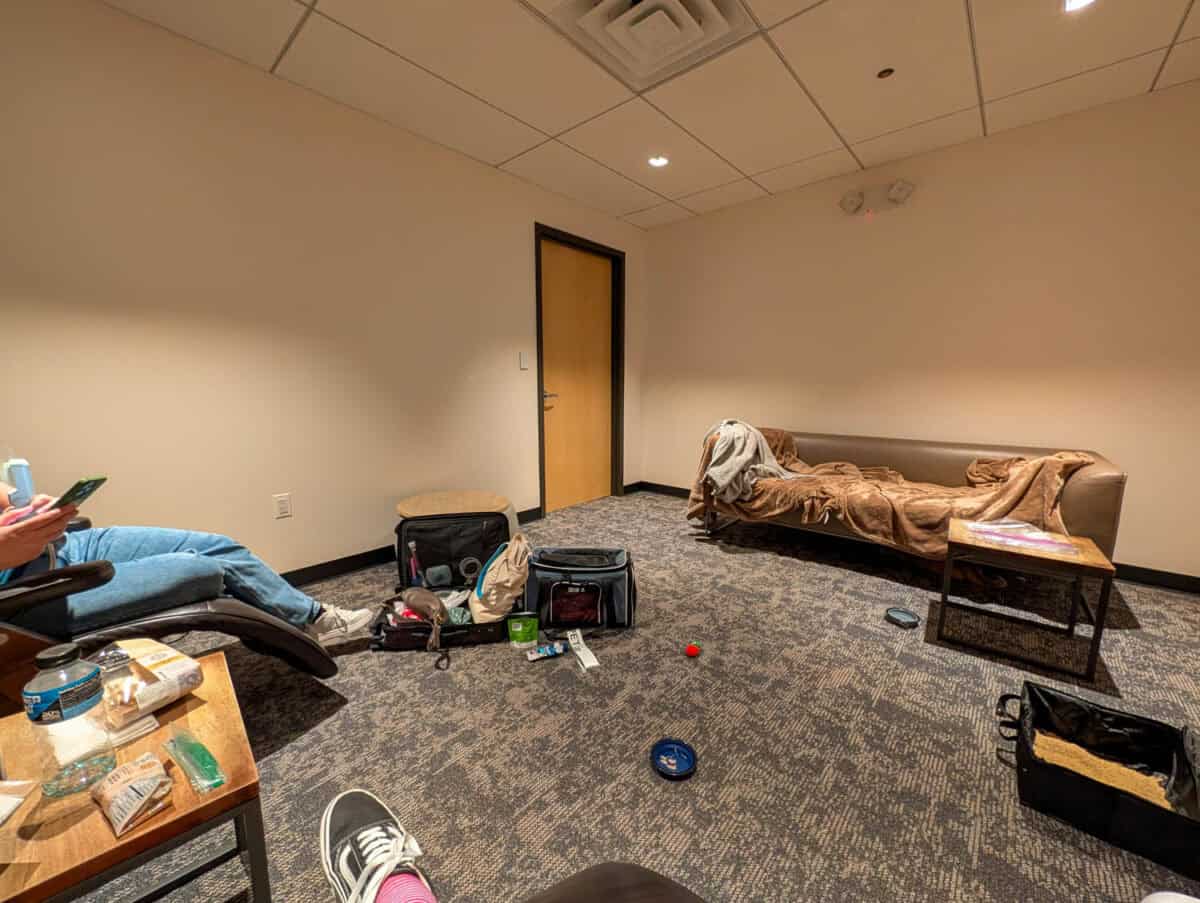 Pet charter quiet room